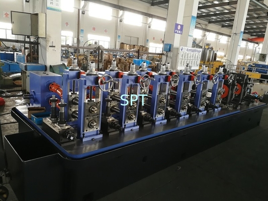 High precision HF steel pipe line