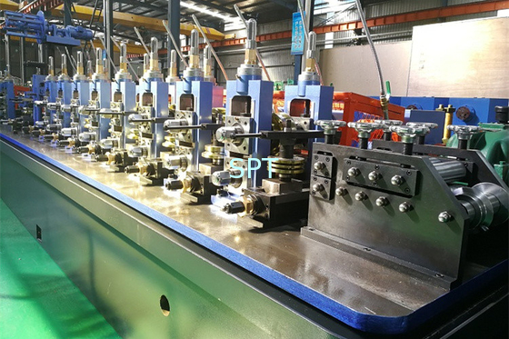 High precision HF steel pipe line