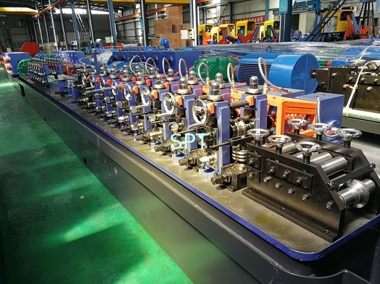 High precision HF steel pipe line