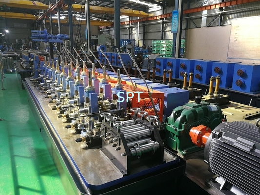 High precision HF steel pipe line