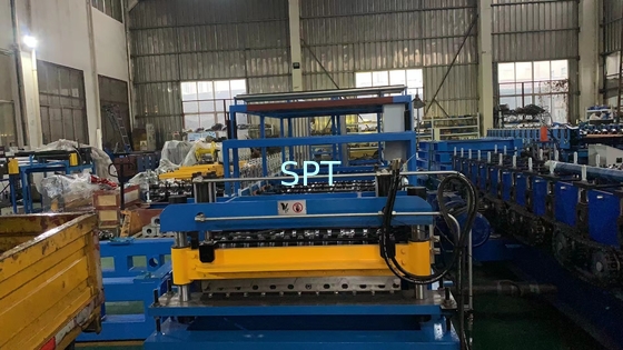 8m*1.5m*1.2m Cold Roll Forming Line with PLC Control System and 15 Roller Stations